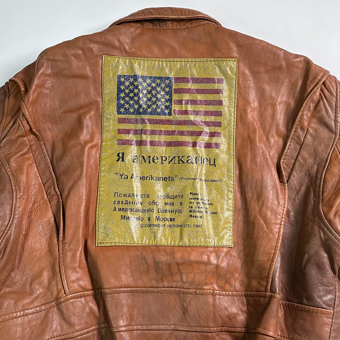 90s 아비렉스 G-1 레더 자켓  상품이미지7