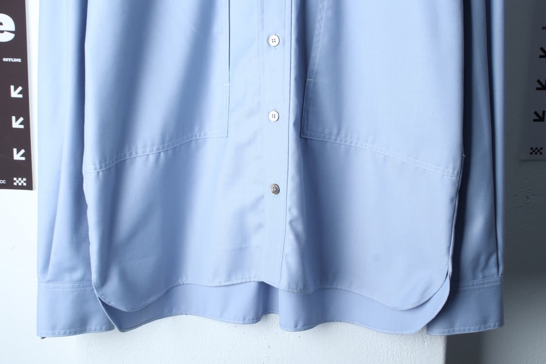 (L-XL) 엘무드 셔츠 남방 투포켓 연블루 무지 놈코어-H33533 상품이미지4