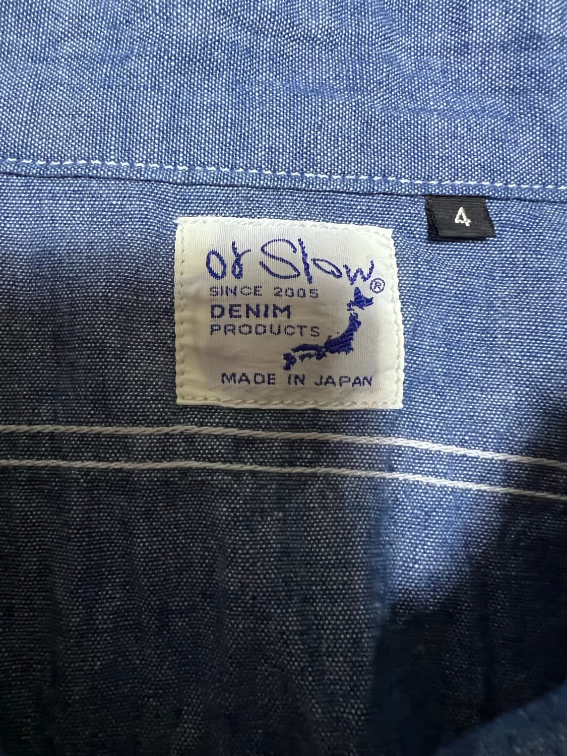 오어슬로우 샴브레이 워크셔츠 4사이즈 새상품 상품이미지3