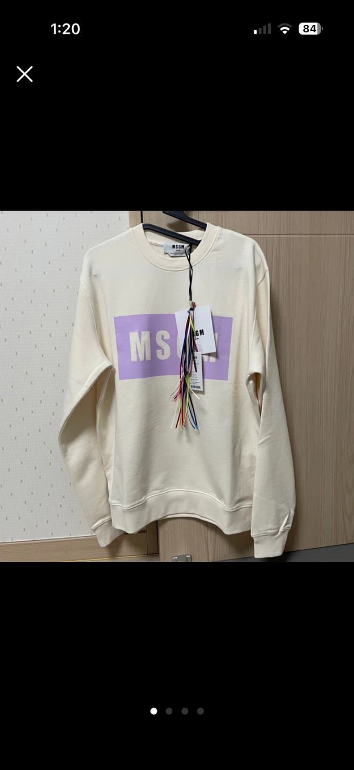 (새상품) MSGM 박스 로고 맨투맨 L 상품이미지1