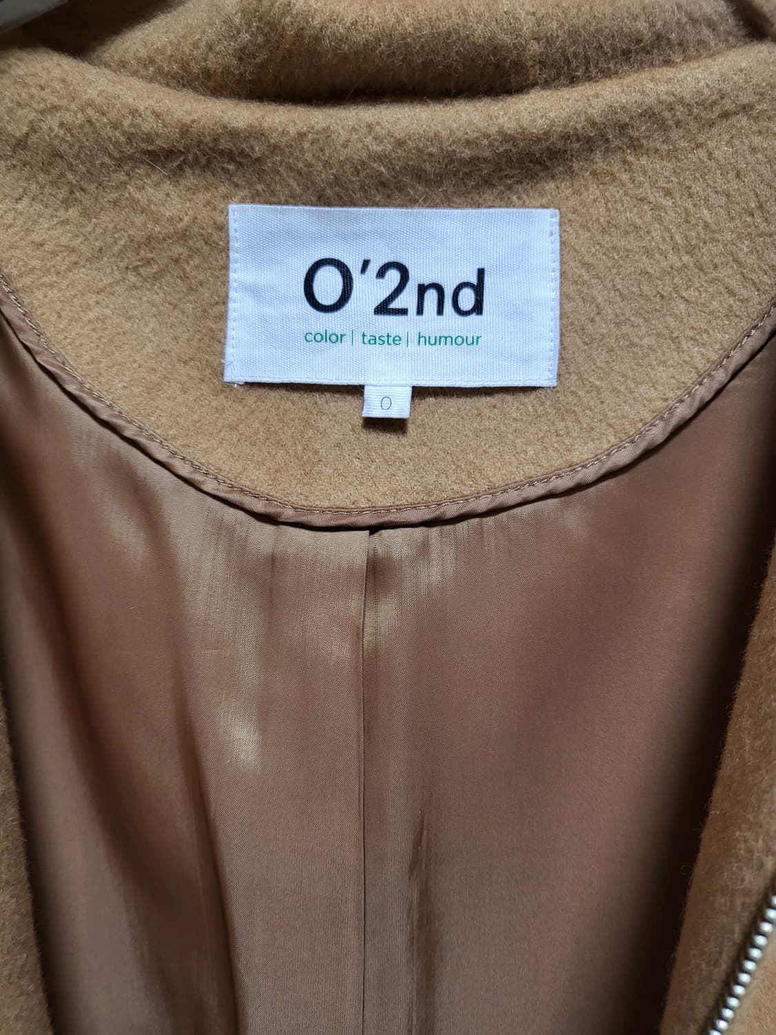 파격가!!  O2nd 오즈세컨 캐시미어+모 오버핏 롱 코트 free 상품이미지8