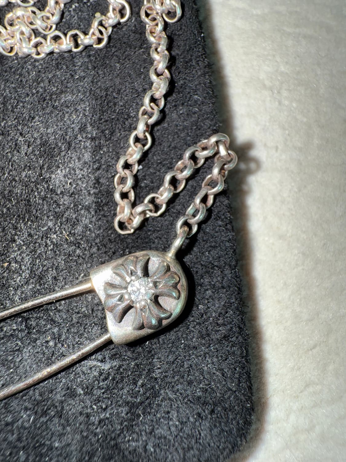 크롬하츠 세이프티핀 원다이아 16인치 목걸이 상품이미지2