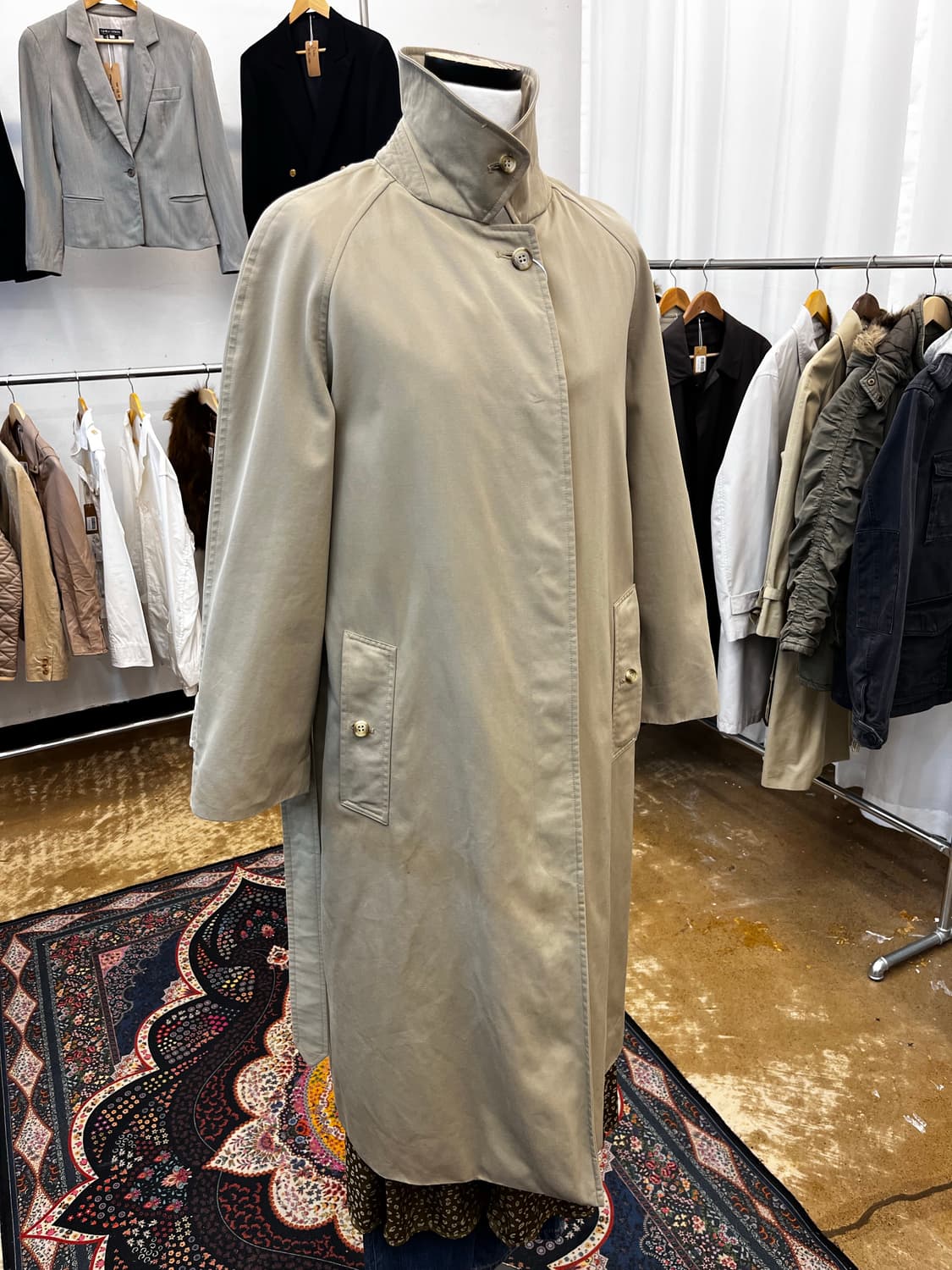 닥스 벨티드 맥코트  베이지 상품이미지1