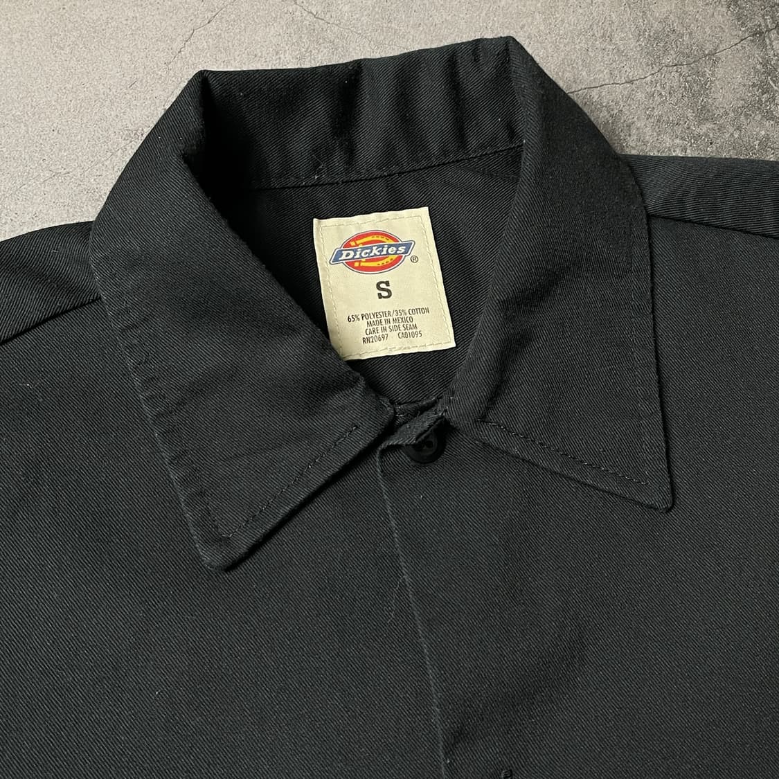DICKIES 디키즈 빈티지 블랙 반팔 워크 셔츠 A00938 상품이미지2