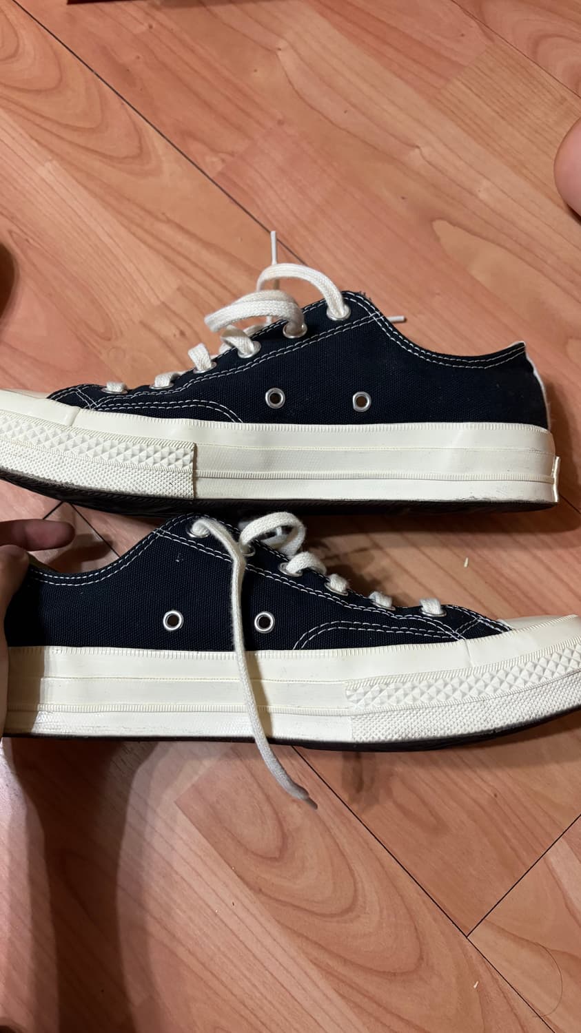 컨버스 x 플레이 꼼데가르송 척 70 로우 블랙 265 상품이미지3