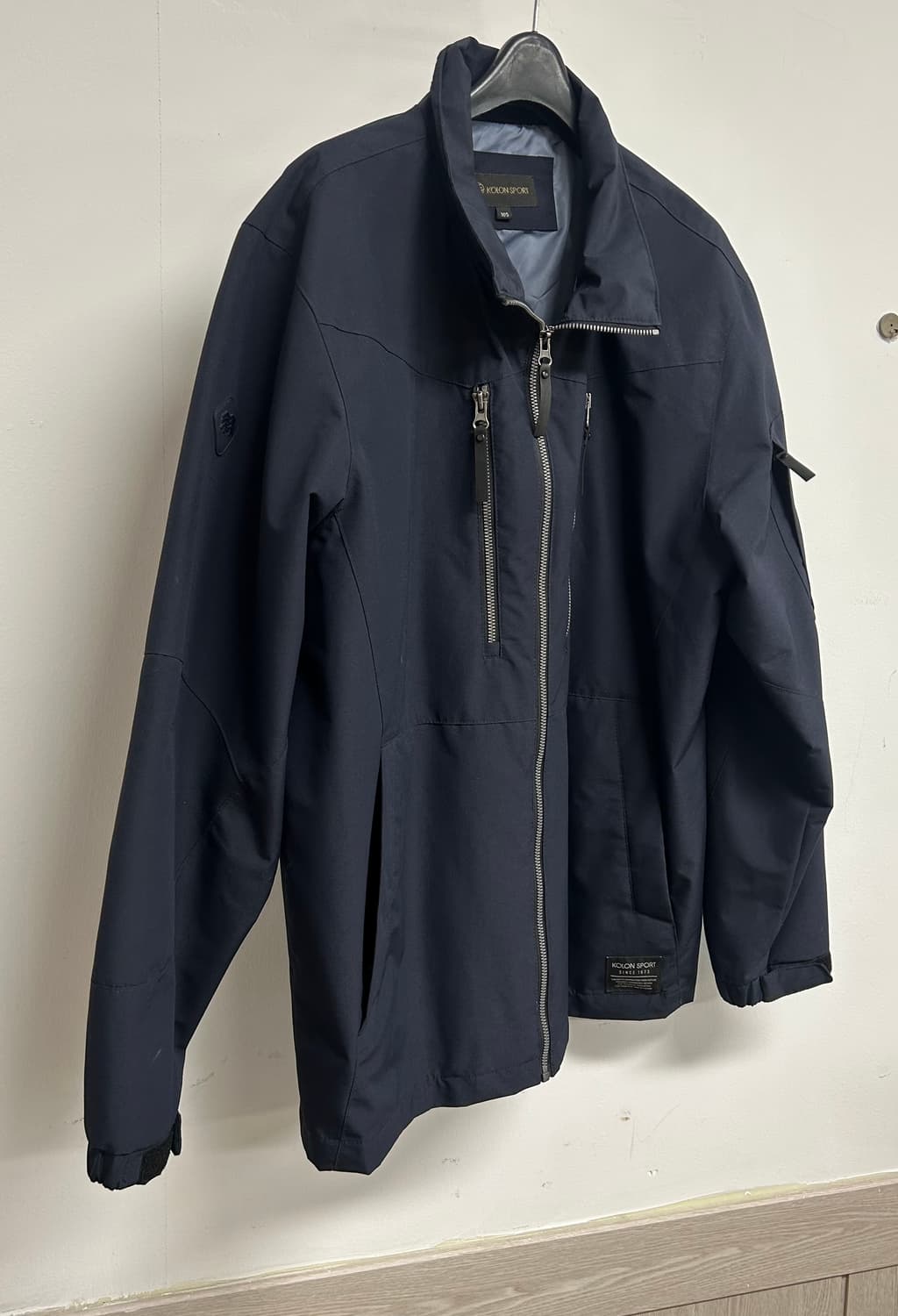 코오롱스포츠 남성 바람막이 105 네이비 상품이미지2