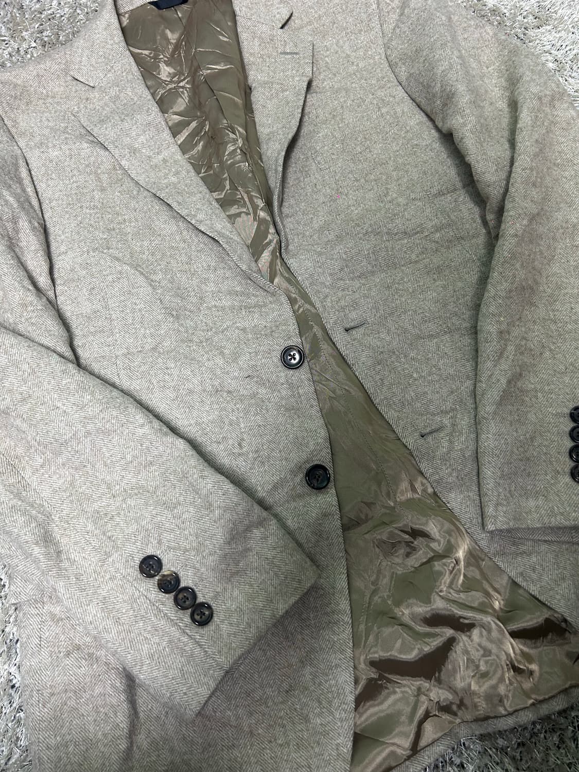 일제 피에르가르뎅 울 블레이저 사이즈 105~110 상품이미지2