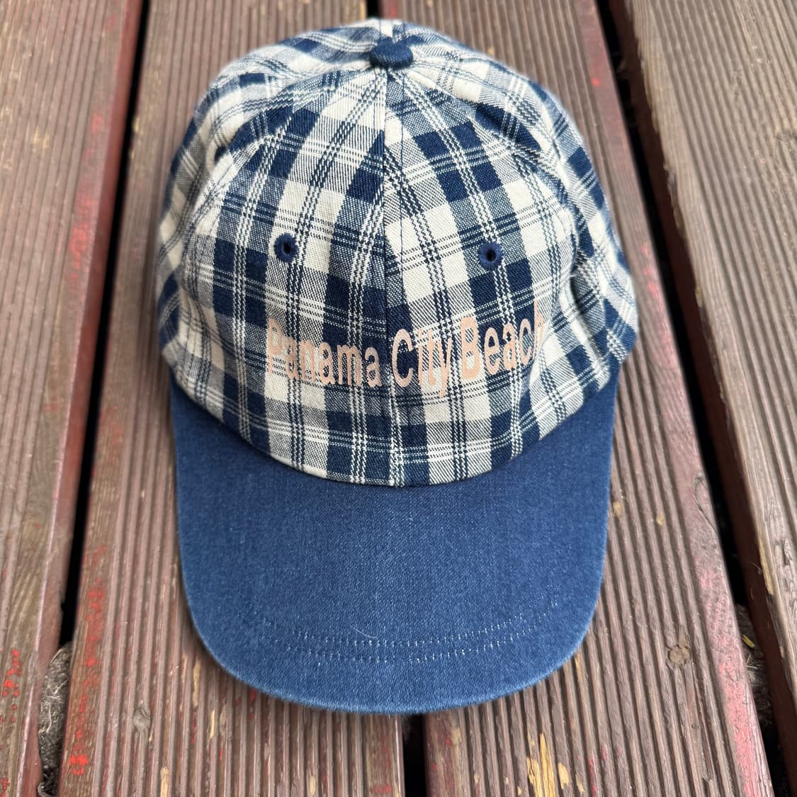 Panama City Beach 체크 볼캡 상품이미지1