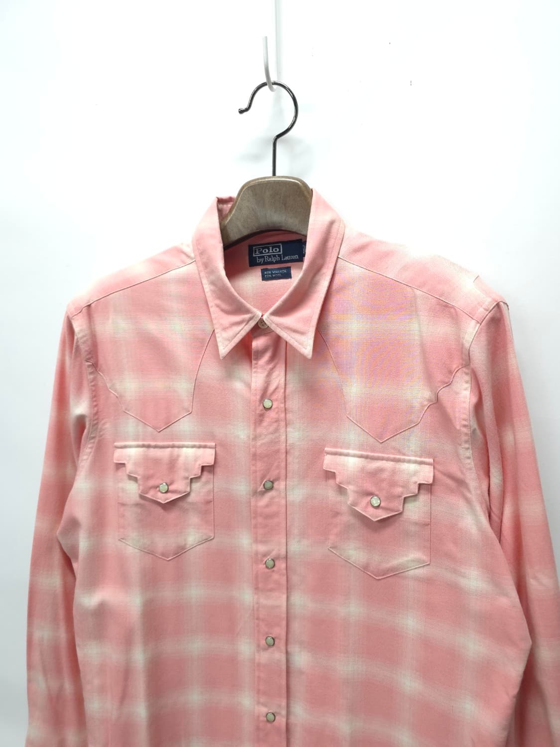 폴로 랄프로렌 핑크 섀도우 체크 웨스턴 셔츠 (105) 상품이미지2