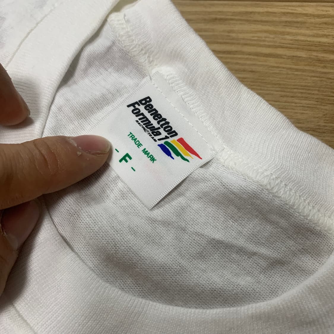100)Benetton 베네통 포뮬러1 마일드세븐 싱글스티치 반팔티 상품이미지3