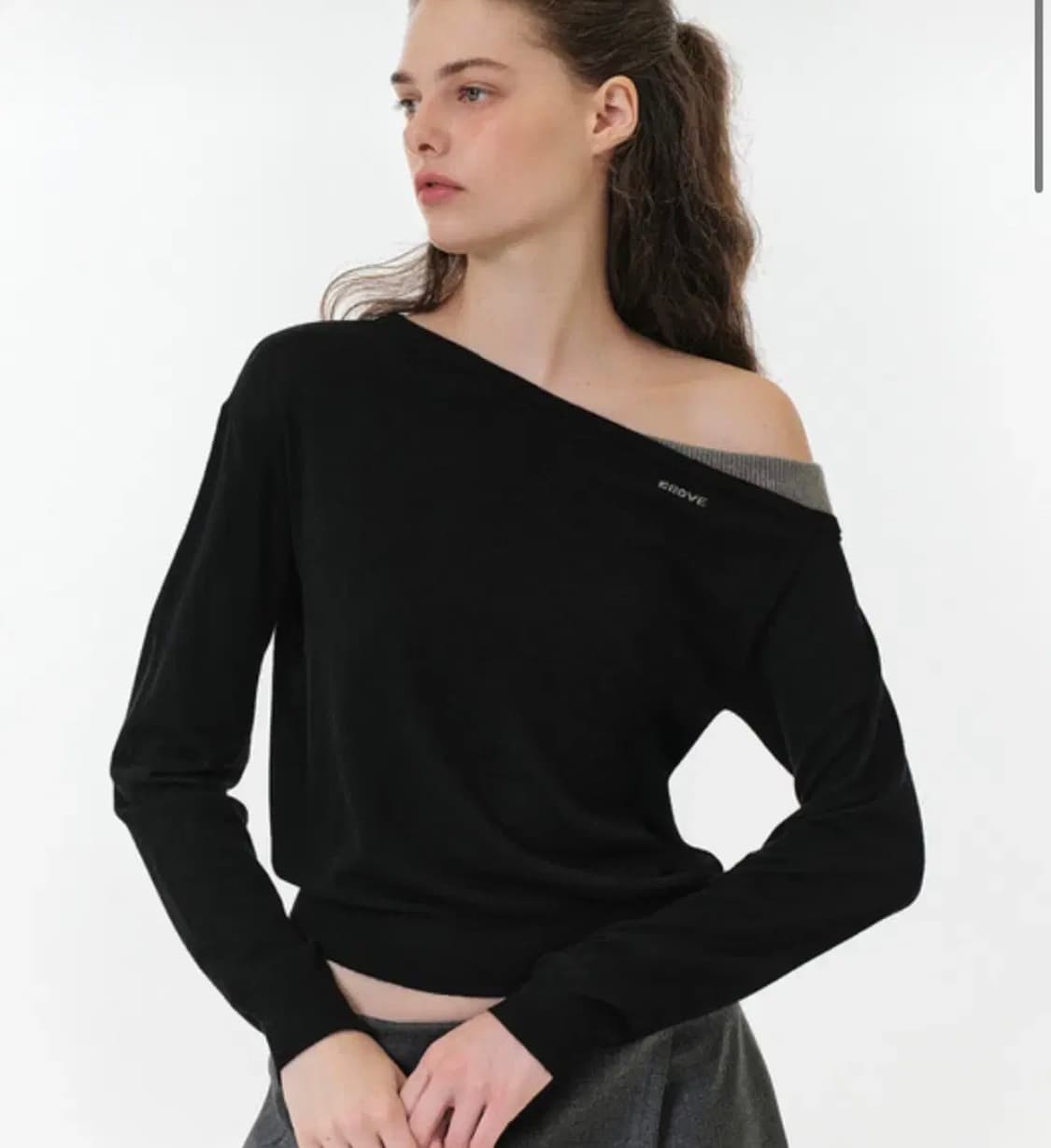 그로브 25FW EDEN COMBI KNIT 에덴 콤비 니트 상품이미지3