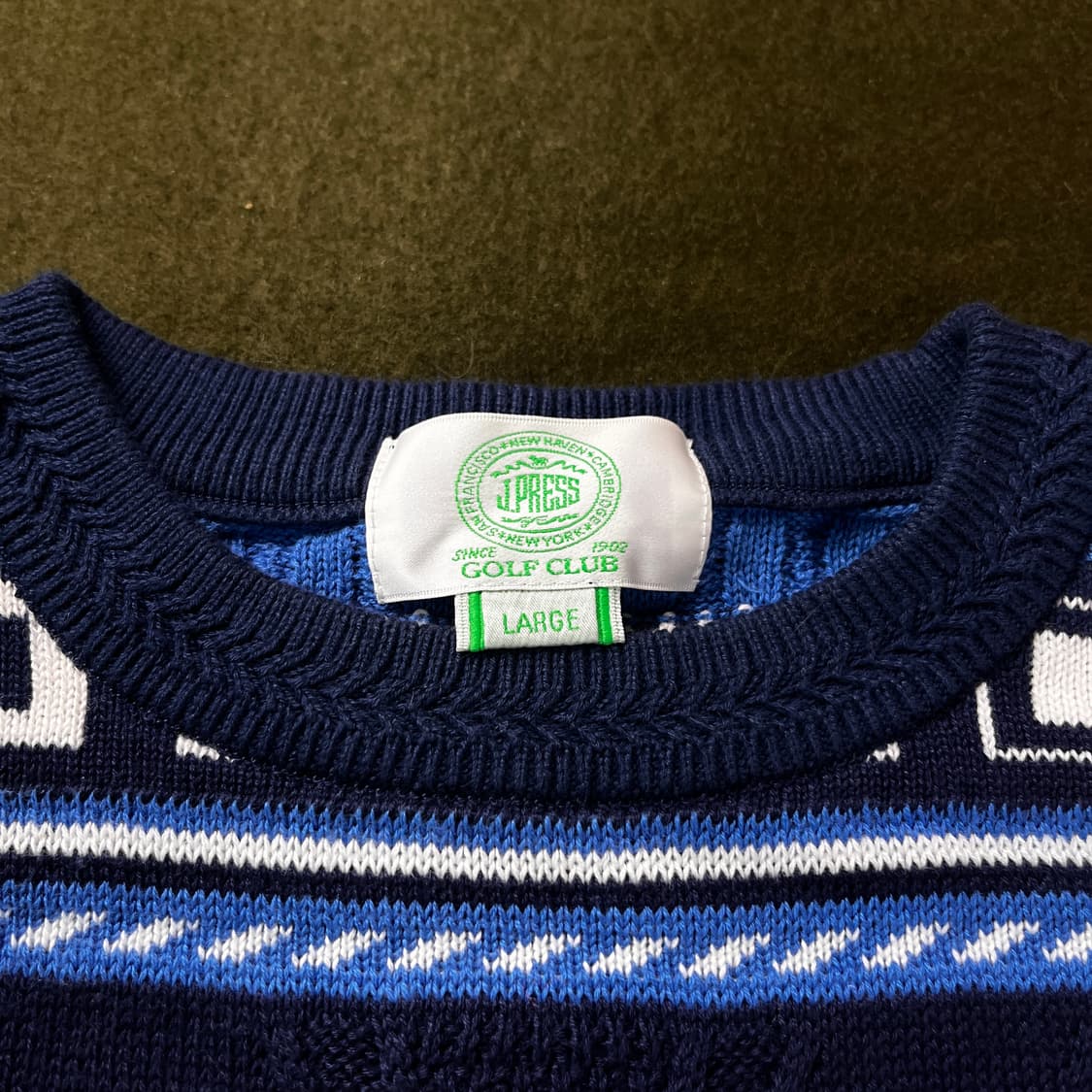 제이프레스(J.PRESS) 패턴 니트 (실측확인) 상품이미지2