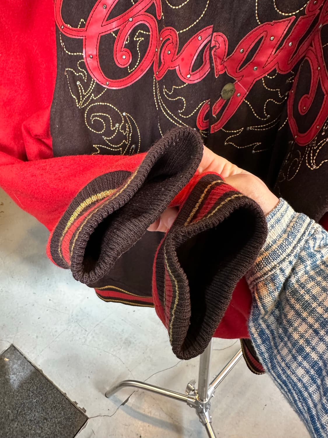 90-00s 쿠지 올드스쿨 헤비 울 바시티 자켓 상품이미지7