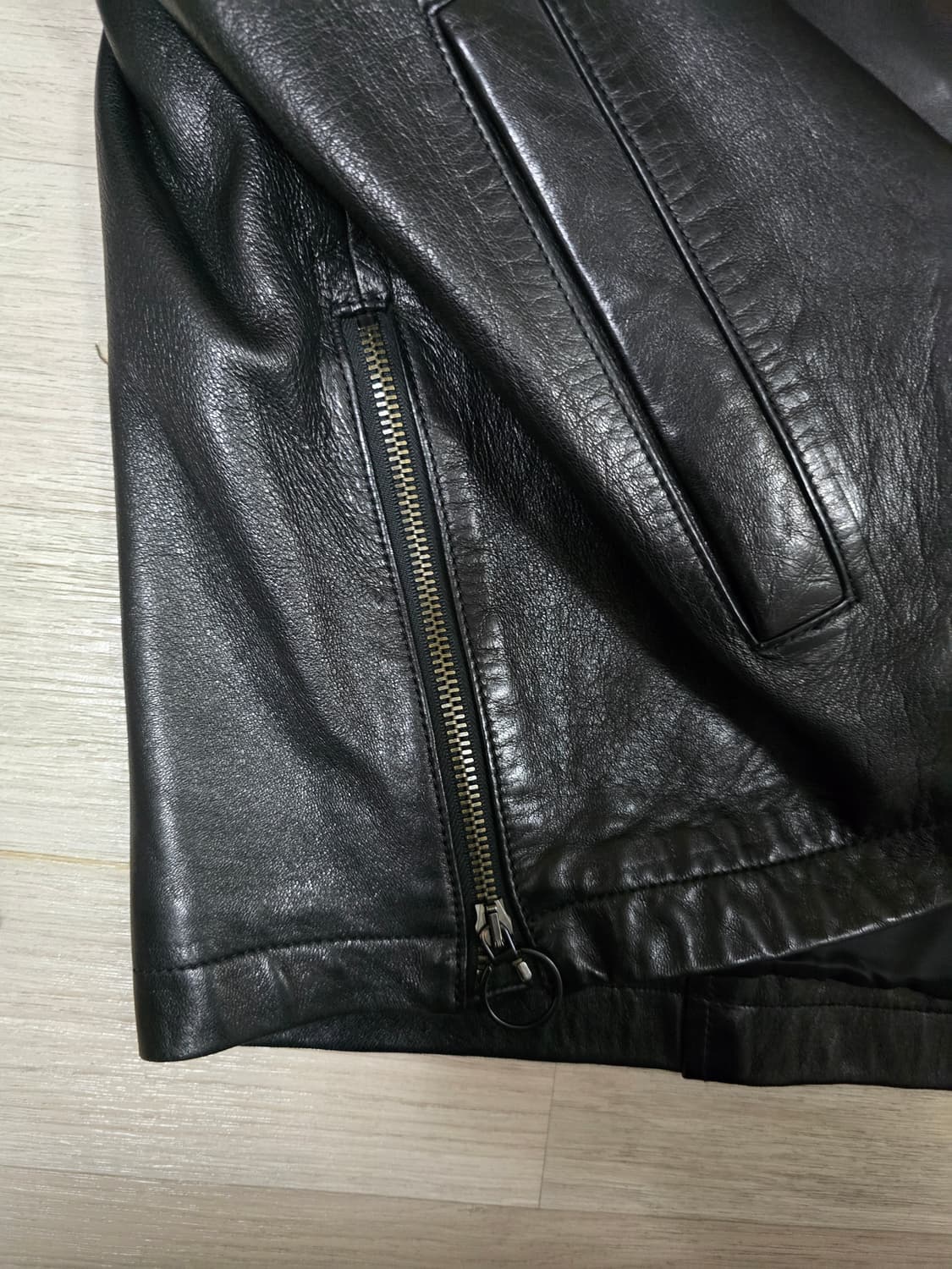 질스튜어트 천연 양가죽 가죽 자켓 미니멀 레더 자켓 상품이미지3