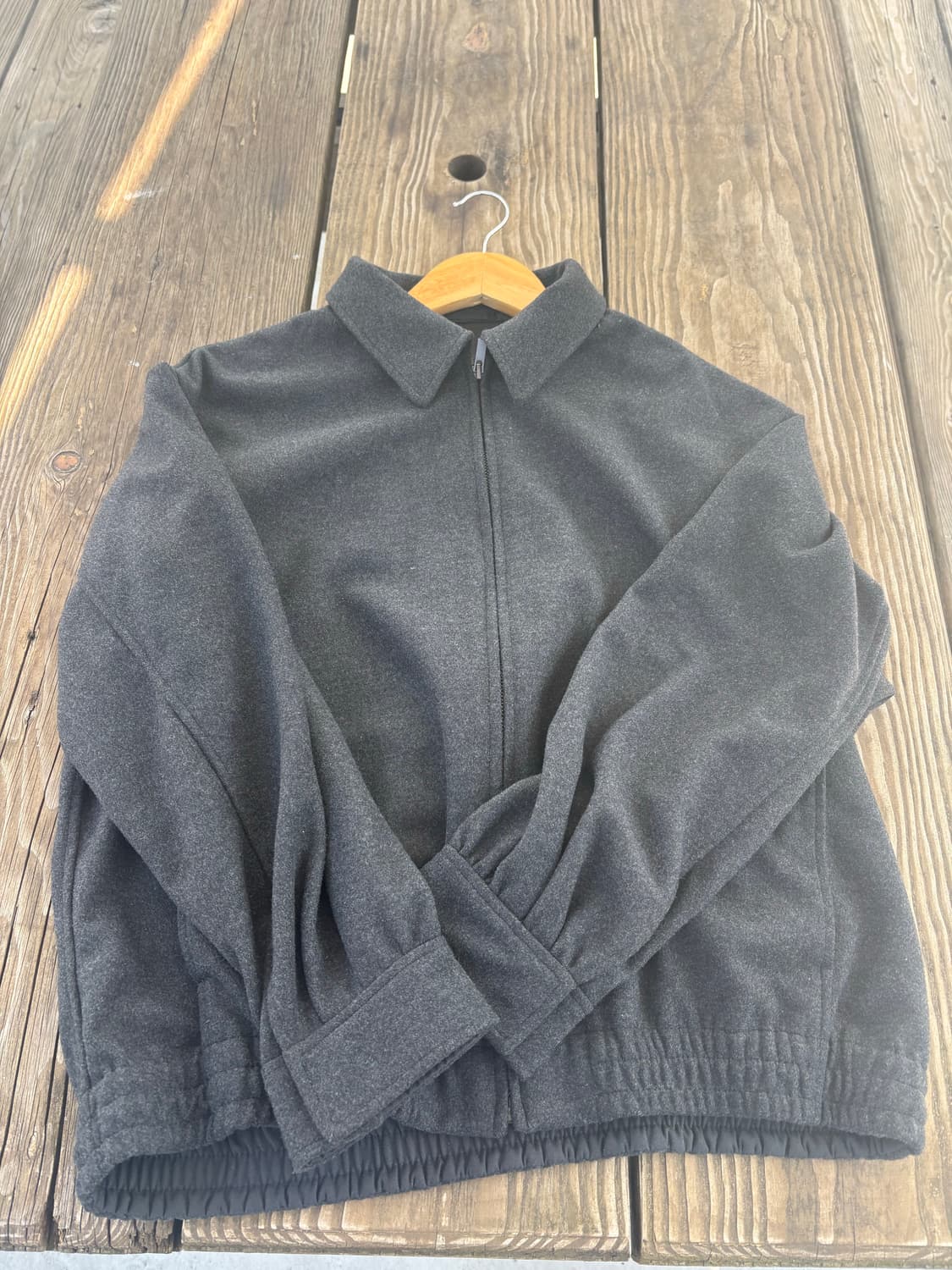 유니클로u 블루종 회색 상품이미지4