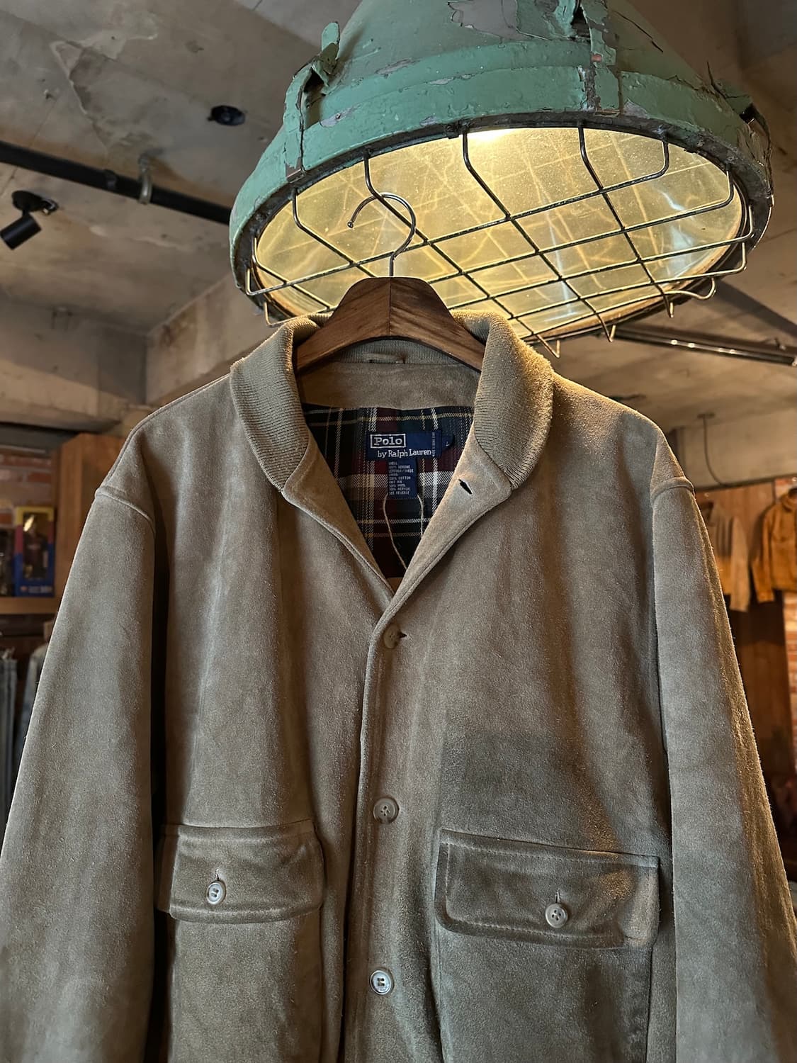 90s 빈티지 폴로 랄프로렌 A-1 스웨이드 레더 자켓 상품이미지3