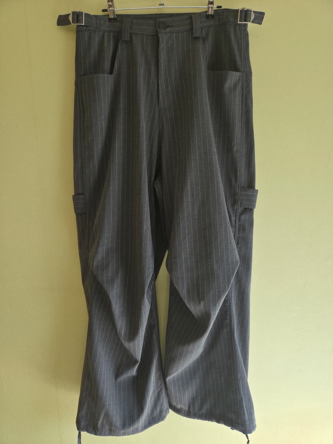 [3] 카미엔 247 올데이 배기팬츠 스트라이프 그레이 상품이미지3