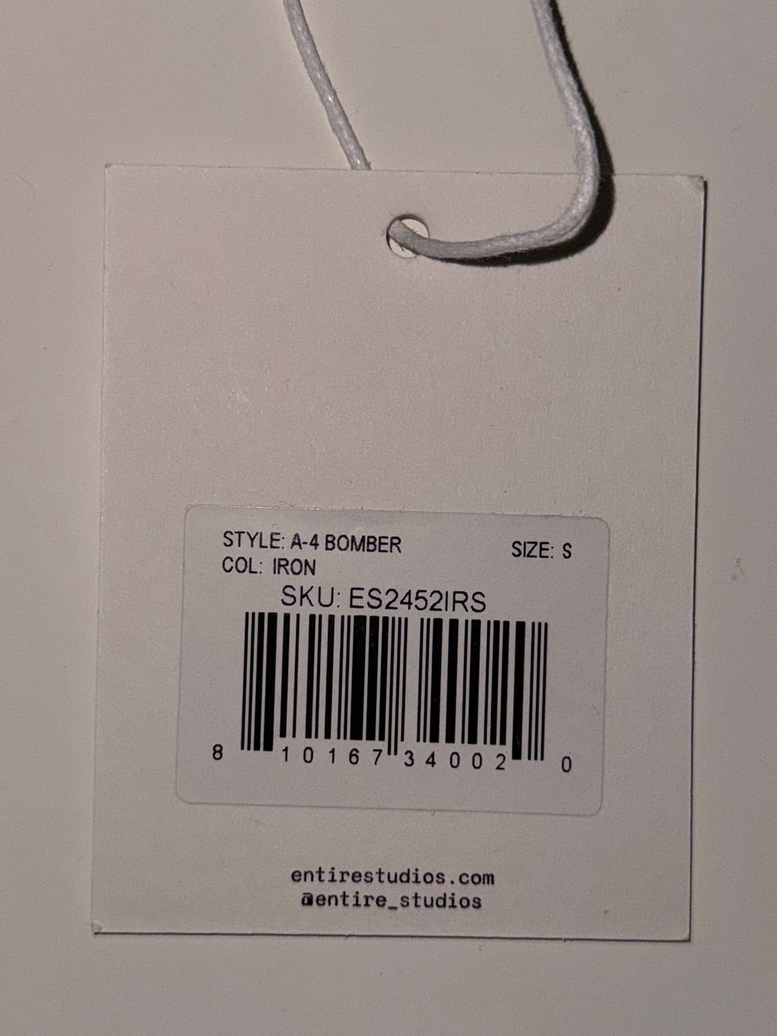 엔타이어 스튜디오 A-4 봄버 자켓 S 상품이미지2