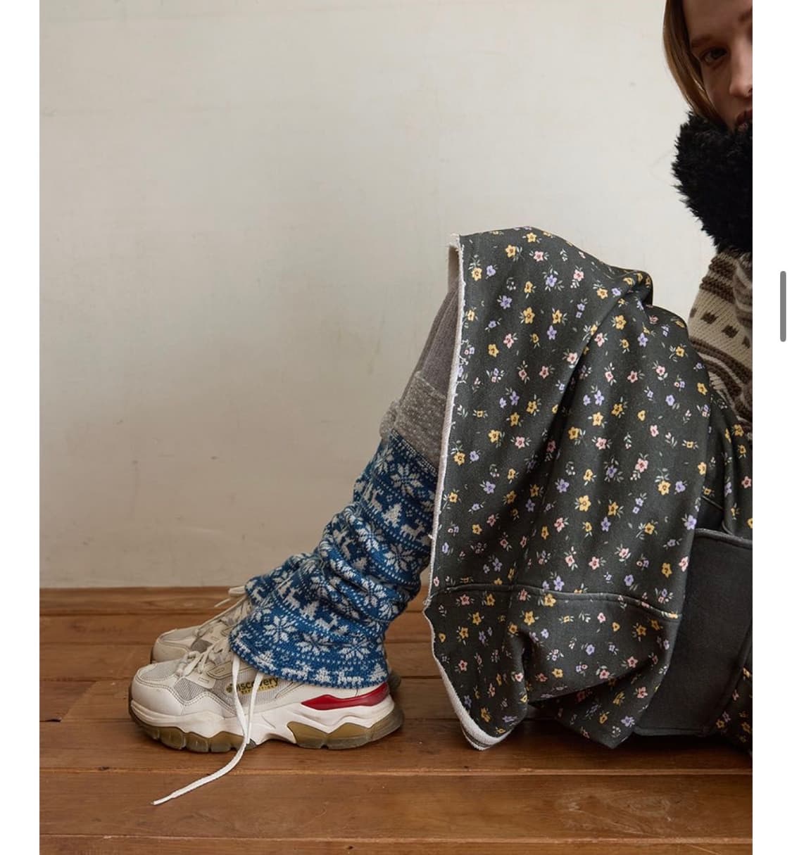 펀프롬펀> Nordic Leg Warmers, Teal Blue 상품이미지2