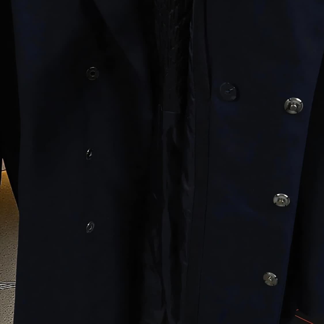 105)지오송지오 루즈핏 코트 FW늦가을 초겨울 다크네이비 상품이미지6