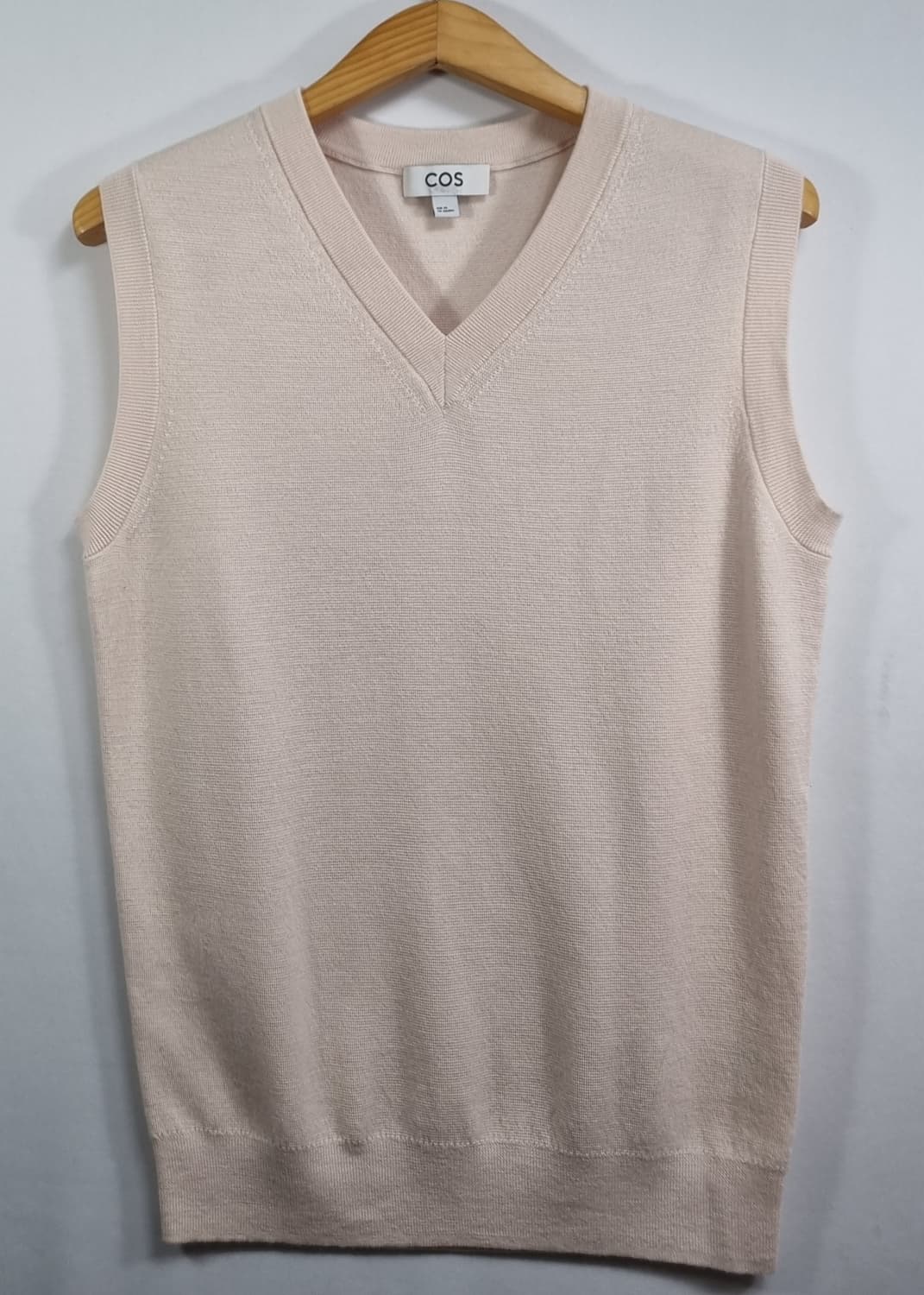 XS ) COS 코스 아이보리 브이넥 니트 베스트 조끼 상품이미지1