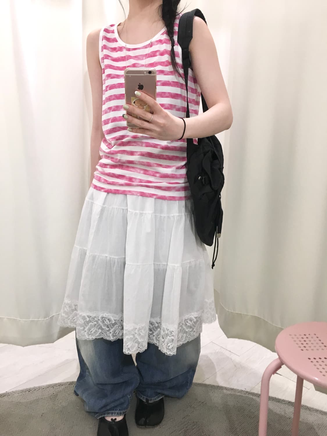 stripe hagumi sleeveless 상품이미지7
