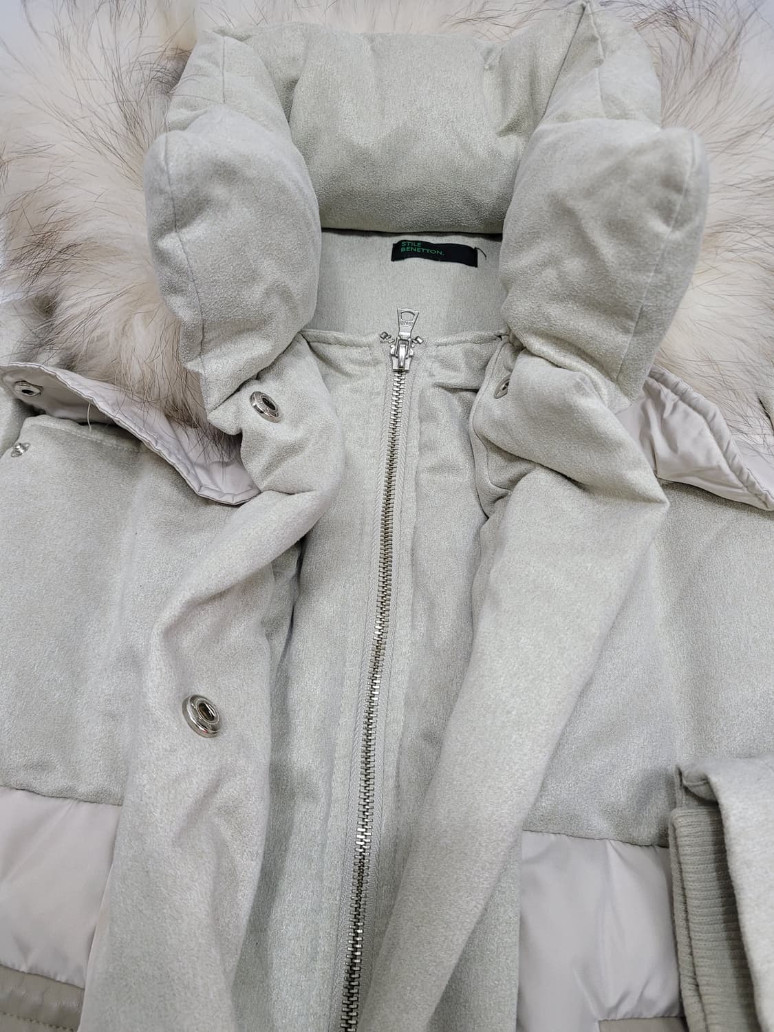 BENETTON 베네통 후드 덕다운 패딩 / 여 42 (85)
 상품이미지7