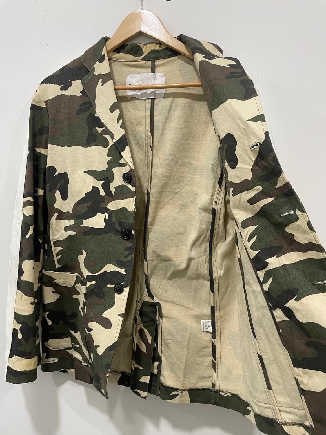 Jpn SUPERTHANKS 카모플라쥬 사이드 테이핑  블레이저 자켓 상품이미지6