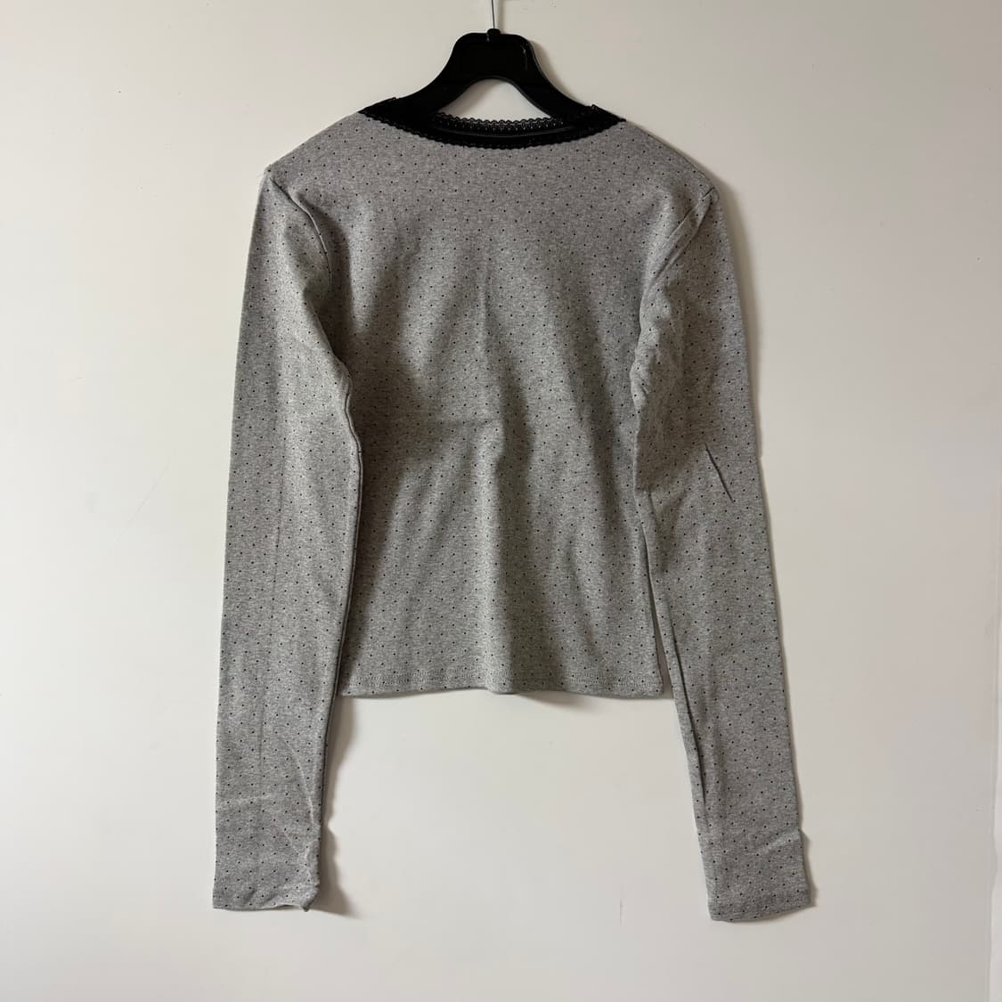 새상품 여자 도트 레이스 긴팔 상품이미지3