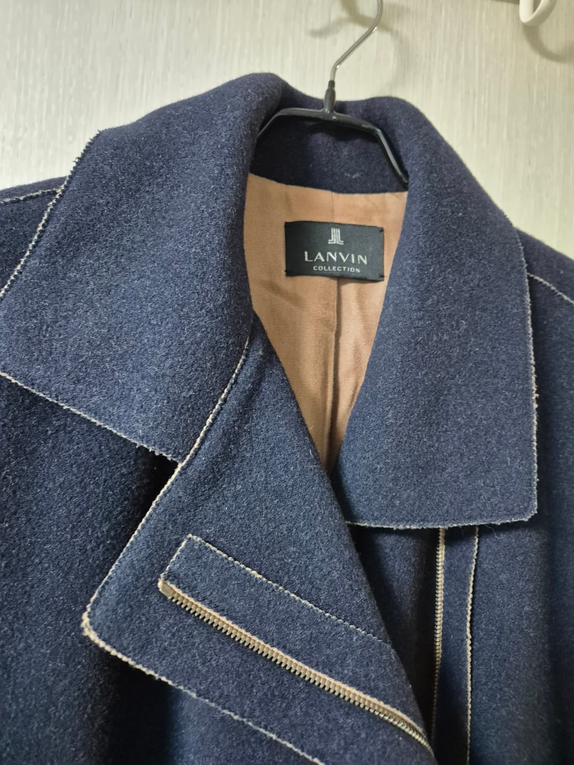 LANVIN 랑방 컬렉션 네이비 롱 코트 울코트 55 상품이미지2