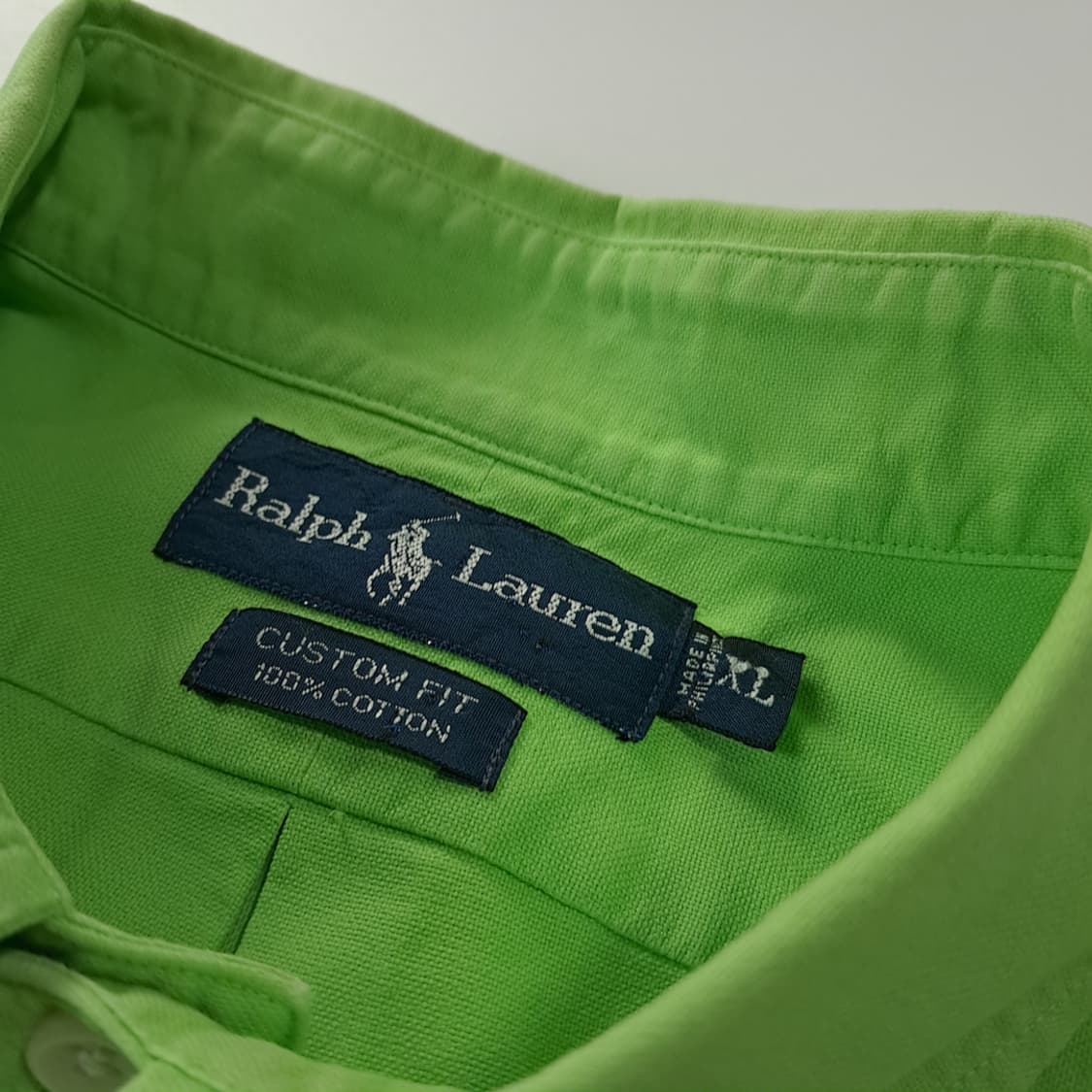 CK295 XL 폴로 00s 핑크포니 그린애플 옥스포드 셔츠 남방 상품이미지3