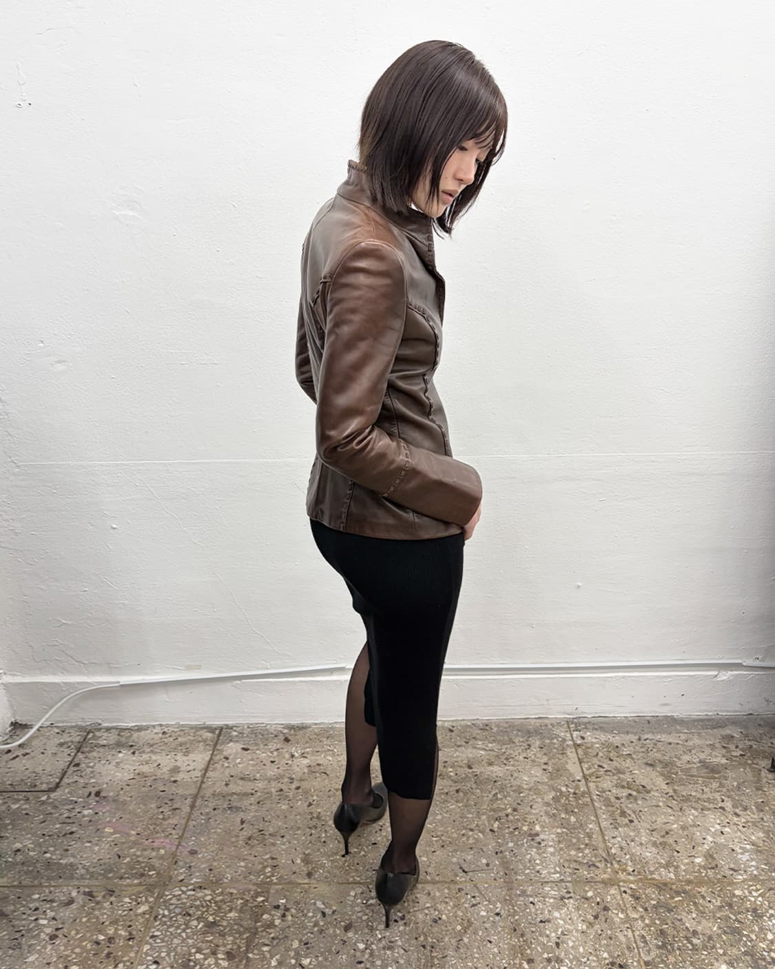 슈트레네세 램레더 파이핑 자켓 상품이미지5