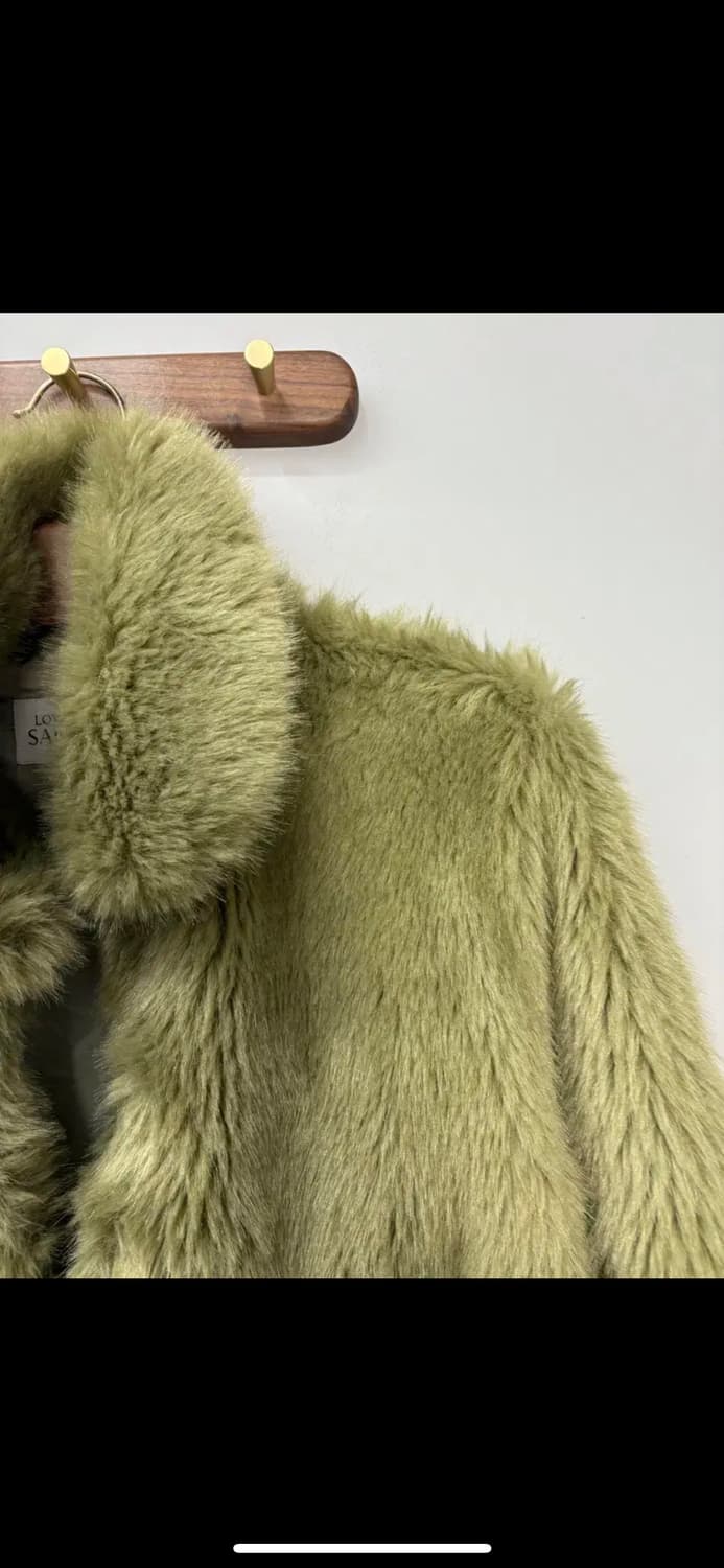 LOVE MY SANTA 올리브 그린 모피 코트 H1279 상품이미지3