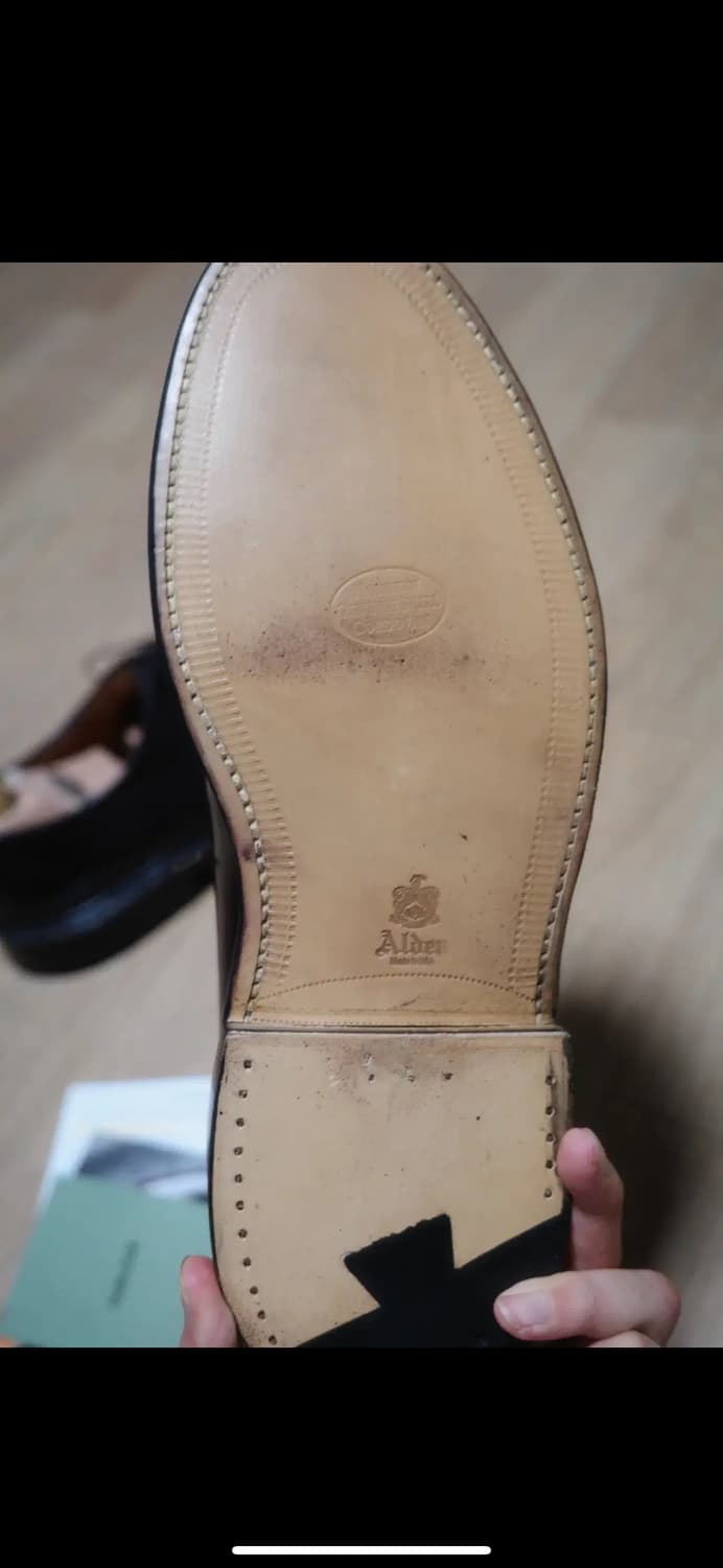 알든 990 코도반 플레인토 블루처 9.5D 상품이미지8