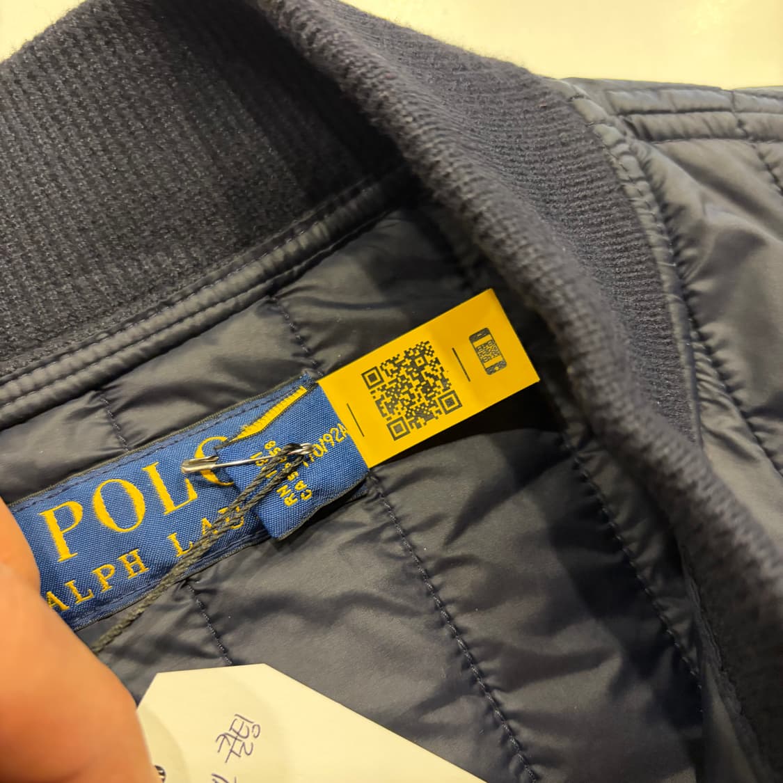 [S] 폴로 랄프로렌 신형 큐알 네이비 퀼팅 자켓 C396 상품이미지6