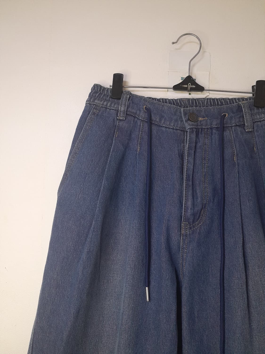 송지오옴므 밴딩스트링 와이드핏 청바지 76/30" 상품이미지3