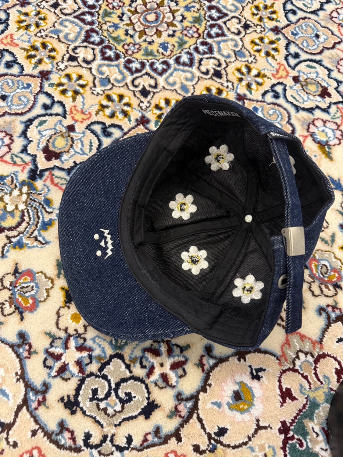 피스메이커 진청 데님 패널 자수  캡 상품이미지3