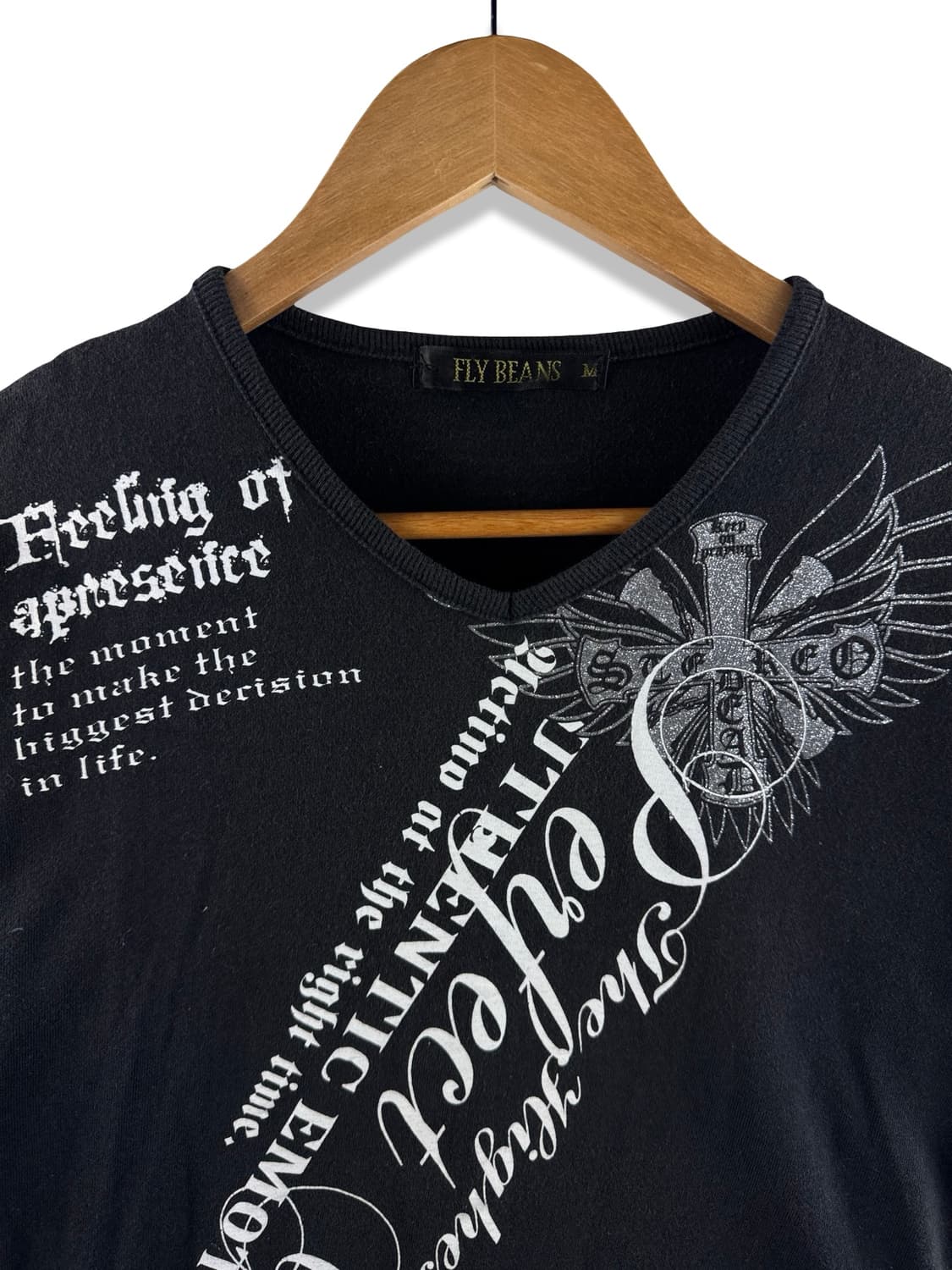 JPN 펑크 크로스 레터링 롱슬리브2586 상품이미지3