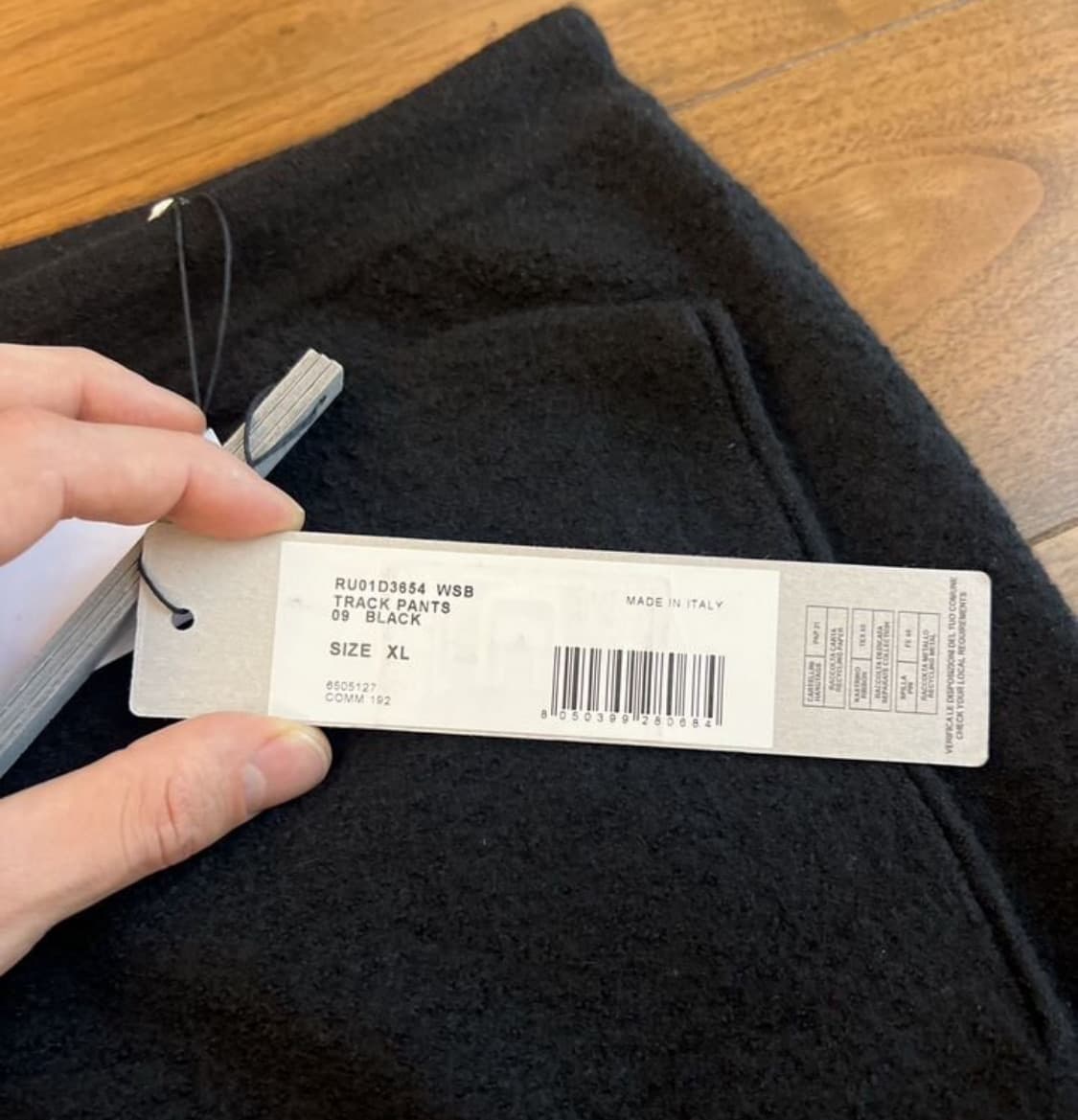 릭 오웬스 LIDO 24 / SS 트랙팬츠(캐시미어)XL 사이즈-해외발송 상품이미지3