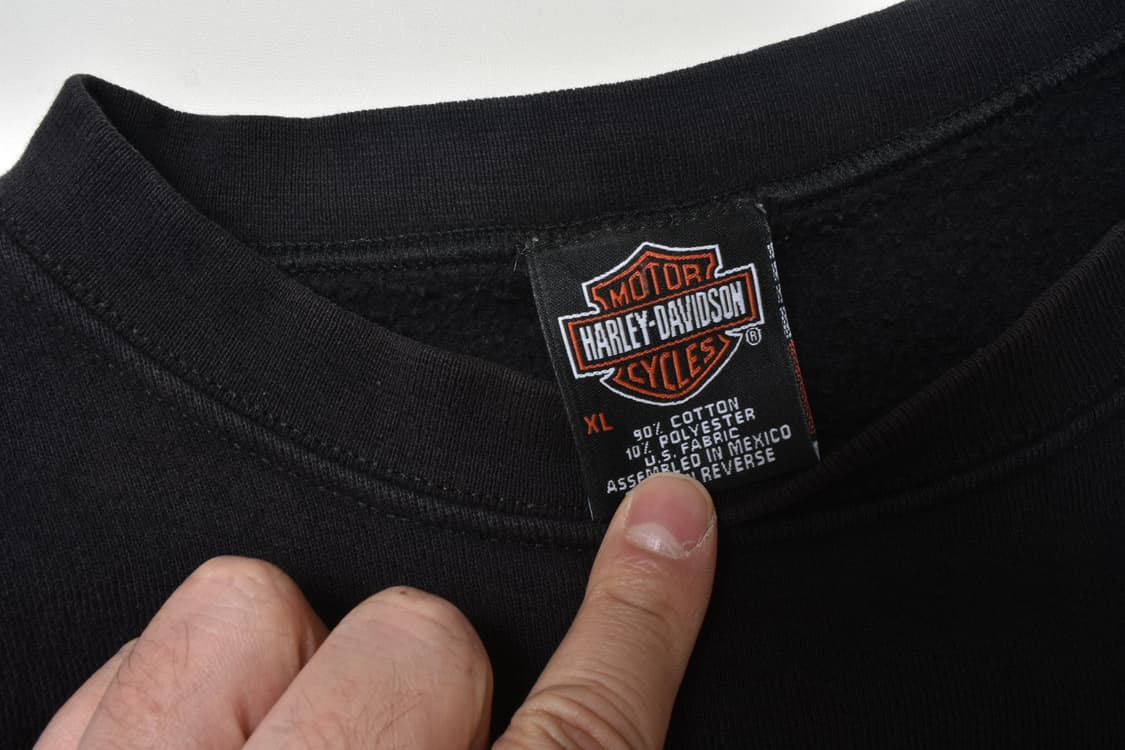 90s 할리데이비슨 플레임 맨투맨 스웻셔츠 xl  상품이미지4