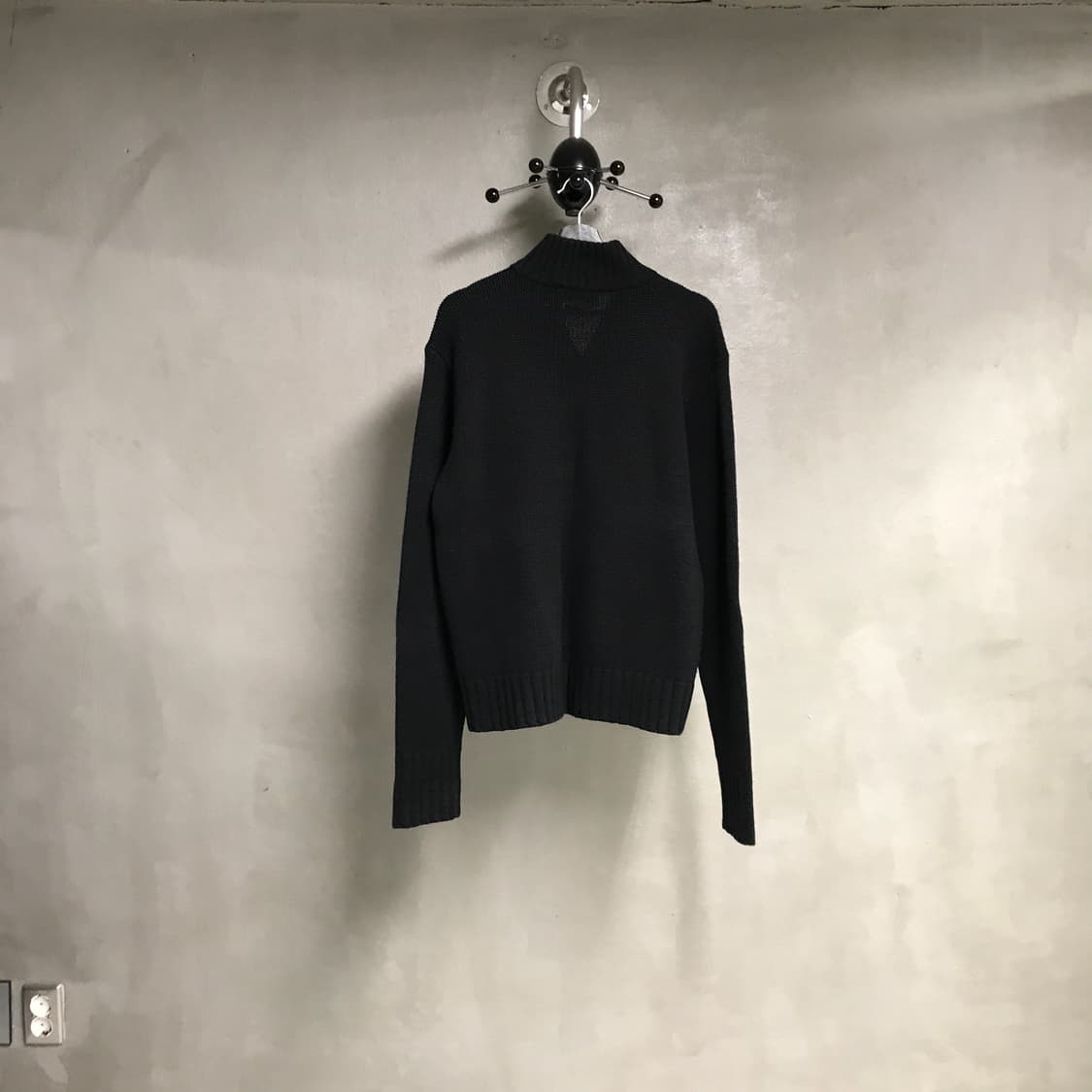 폴로 랄프로렌 니트 집업 블랙 XL 상품이미지7