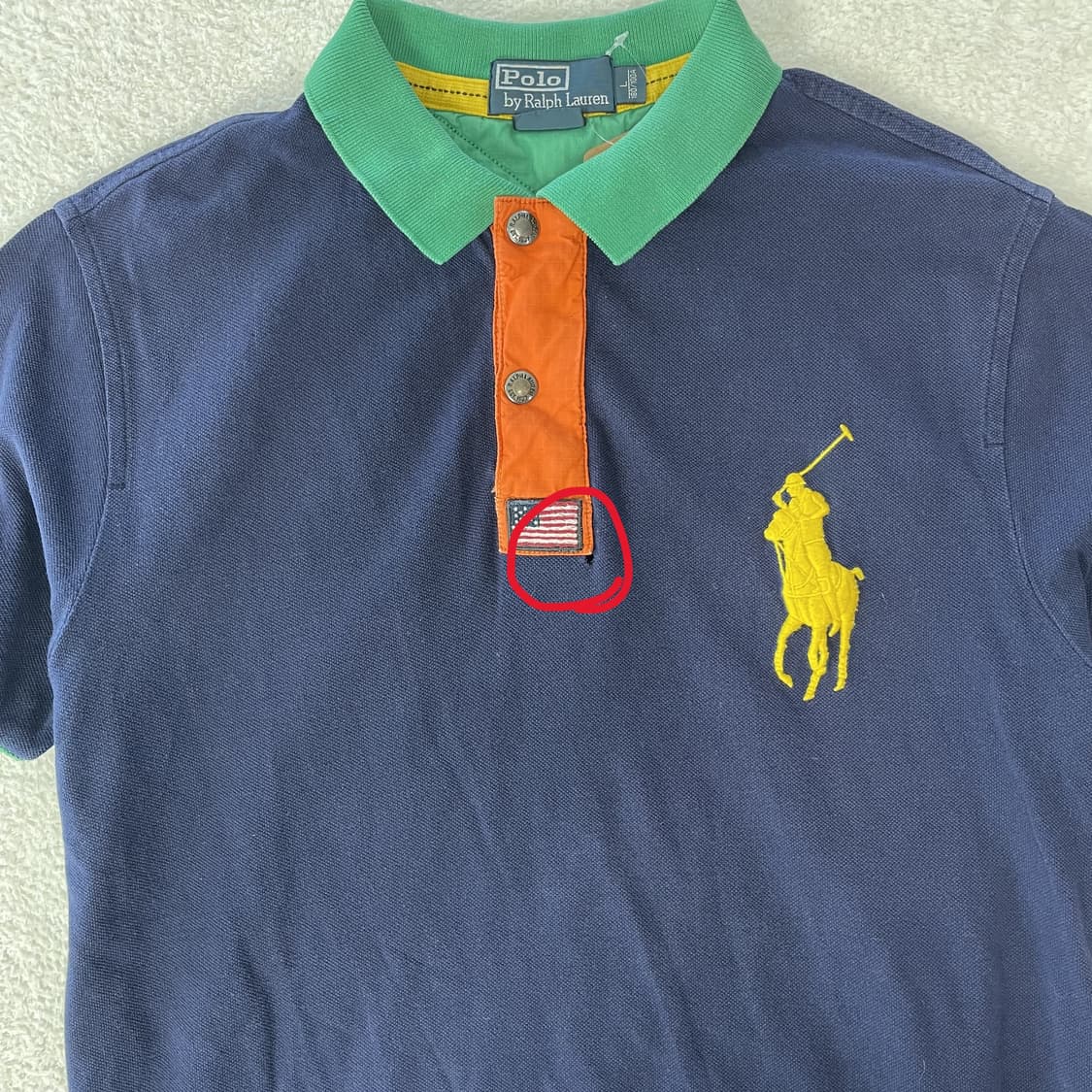 폴로랄프로렌 빅포니 성조기 반팔 카라티  상품이미지4