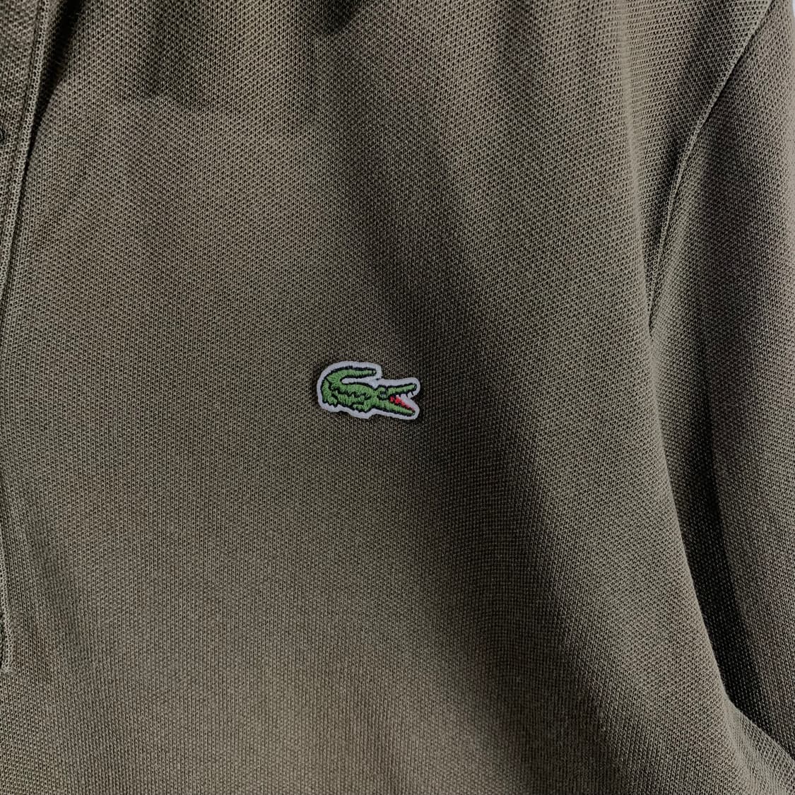 라코스테 자수로고 카키 긴팔 카라티 상품이미지3