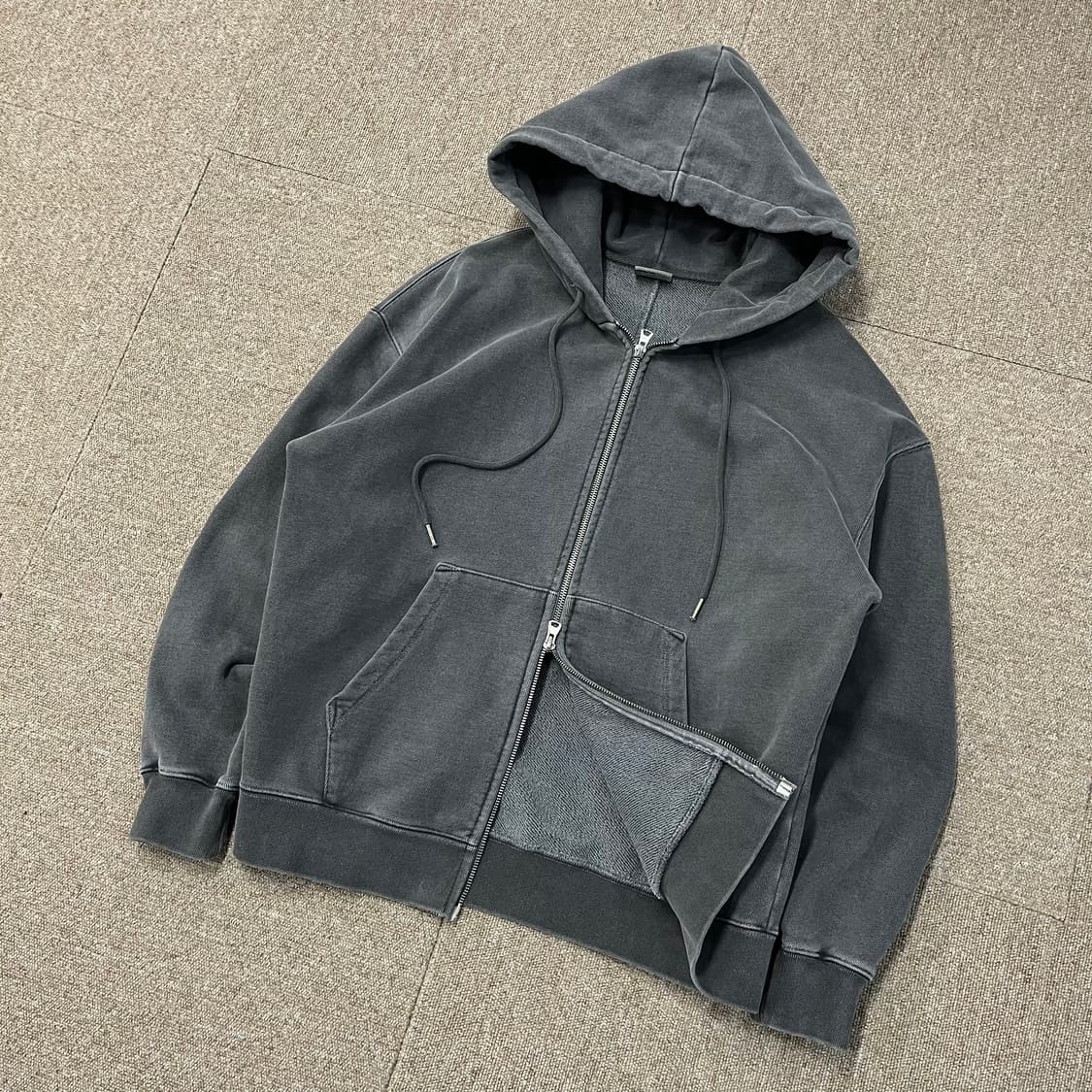 소버먼트 투웨이 헤비 피그먼트 후드집업 상품이미지1