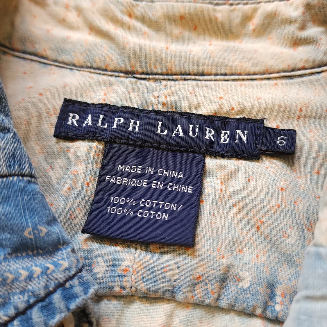 폴로 랄프로렌 여성용 플라워 컨트리 패치워크 셔츠 6 상품이미지6