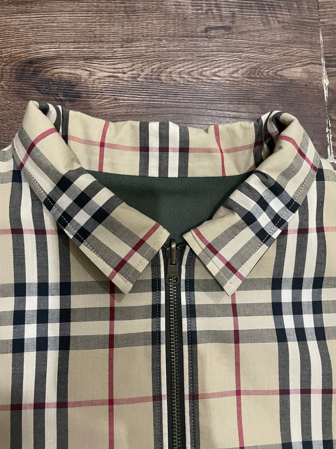 버버리 90s 리버시블 노바체크 블루종 해링턴 자켓 상품이미지2