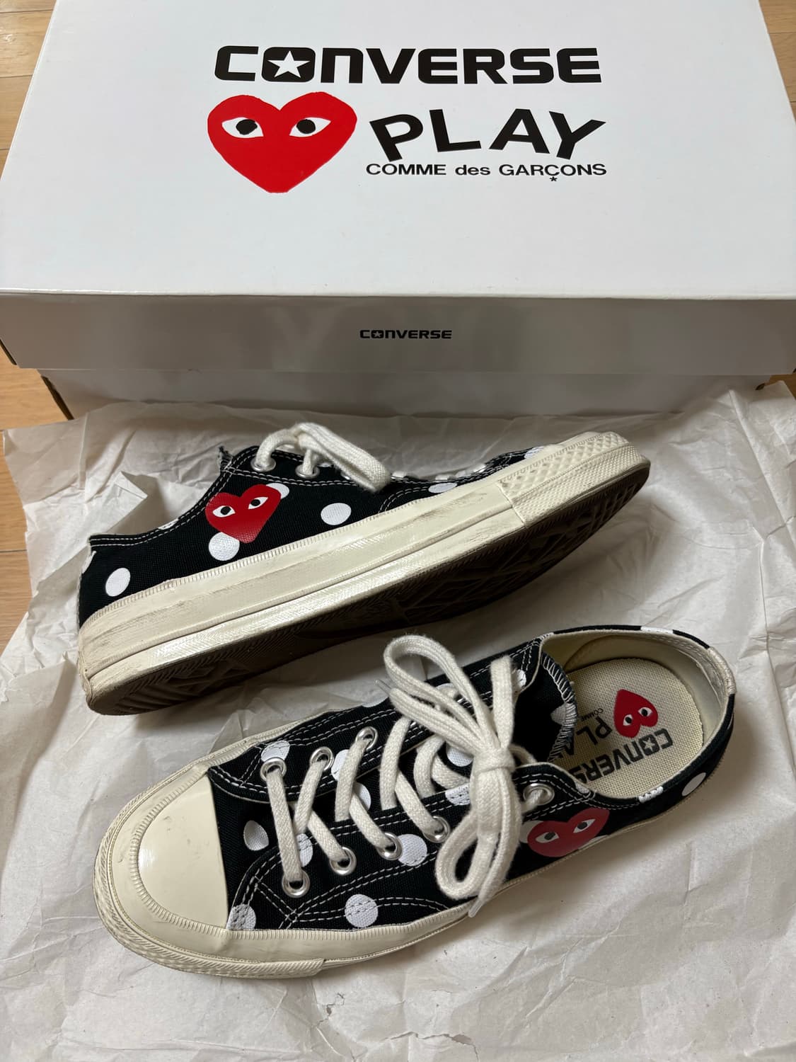 꼼데가르송 폴카닷 컨버스 245 상품이미지4