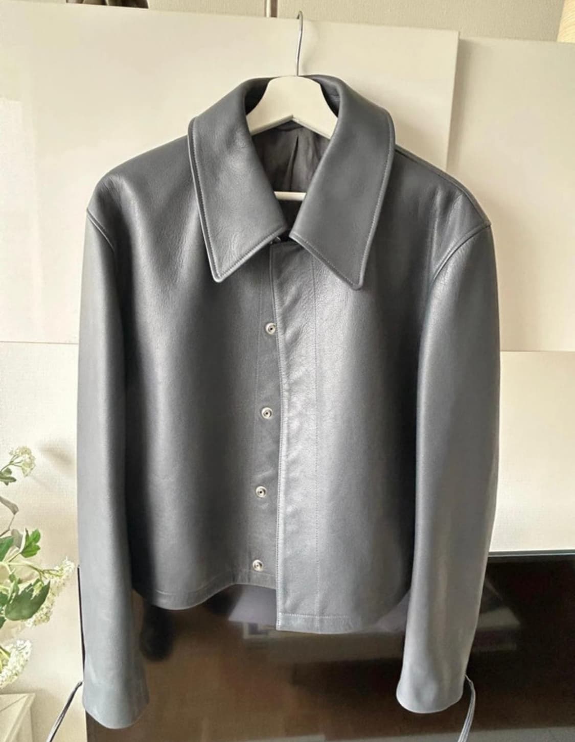 르메르/ 박시 크롭 레더 자켓 상품이미지3