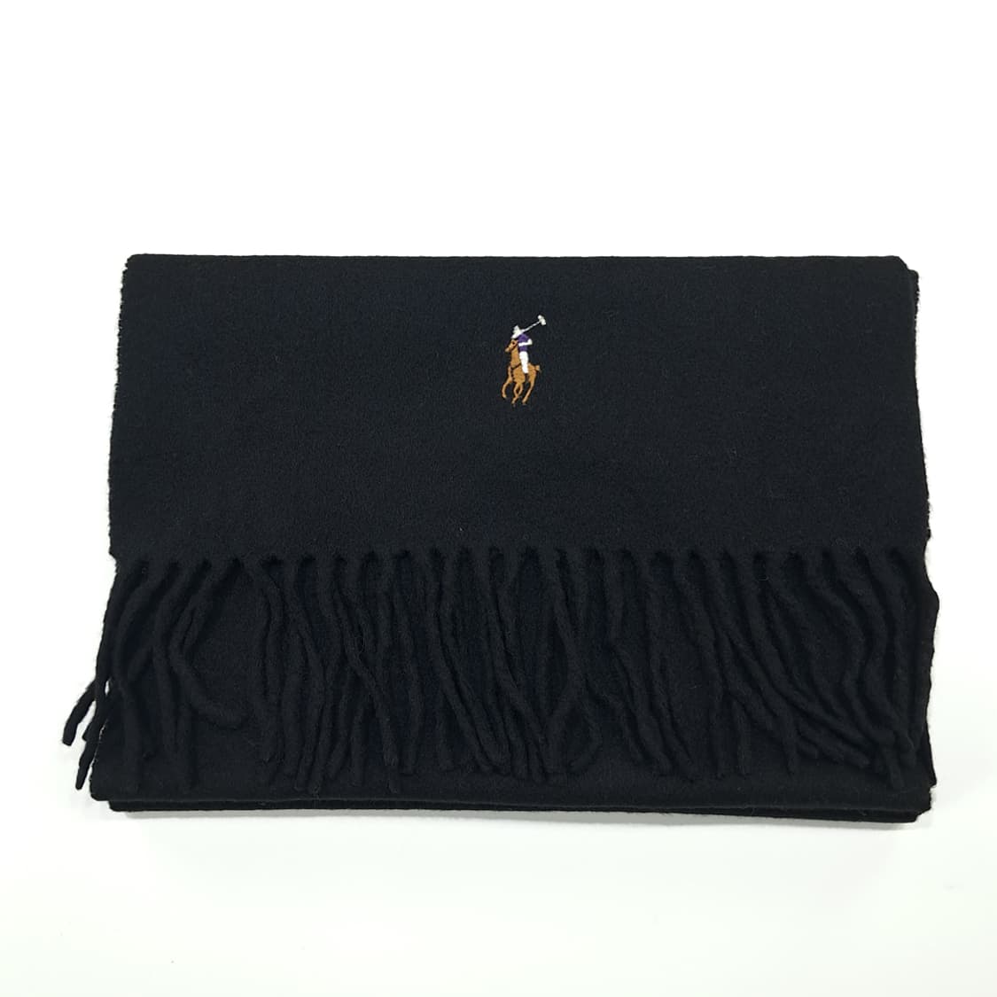 MX255 폴로 랄프로렌 블랙 램스울 목도리 머플러 상품이미지7