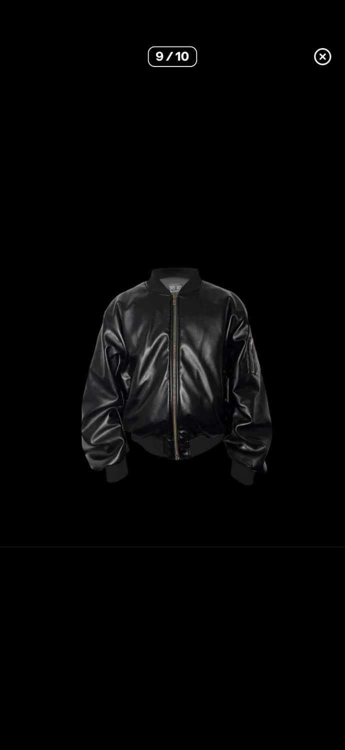 에모스탠스클럽 레더 봄버 2사이즈 상품이미지1